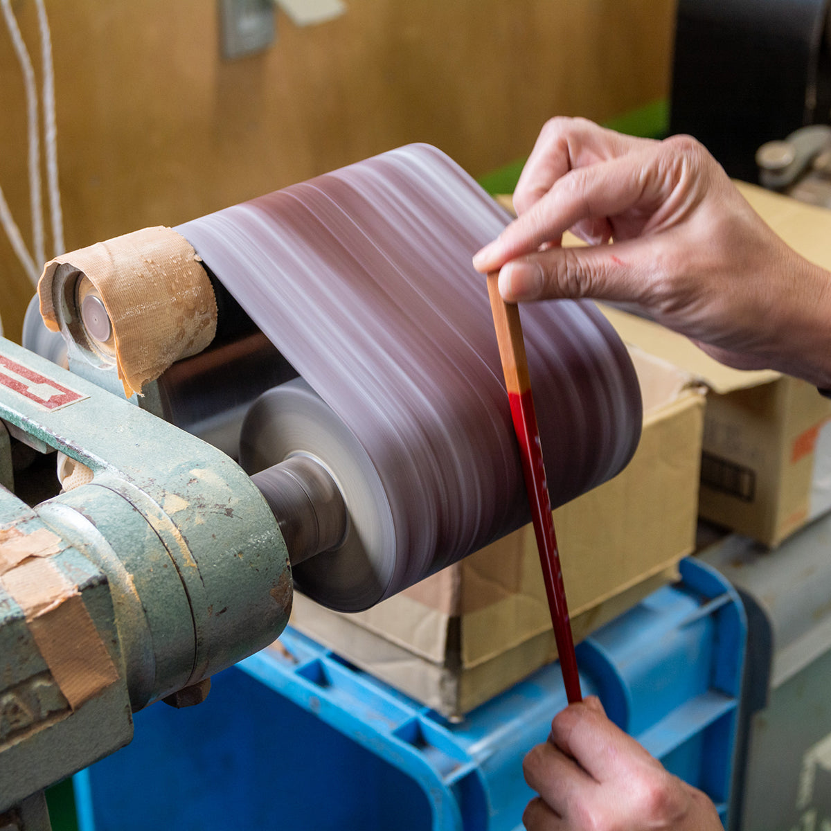 六角市松MR(ろっかくいちまつ)22~24cm 【若狭塗箸】