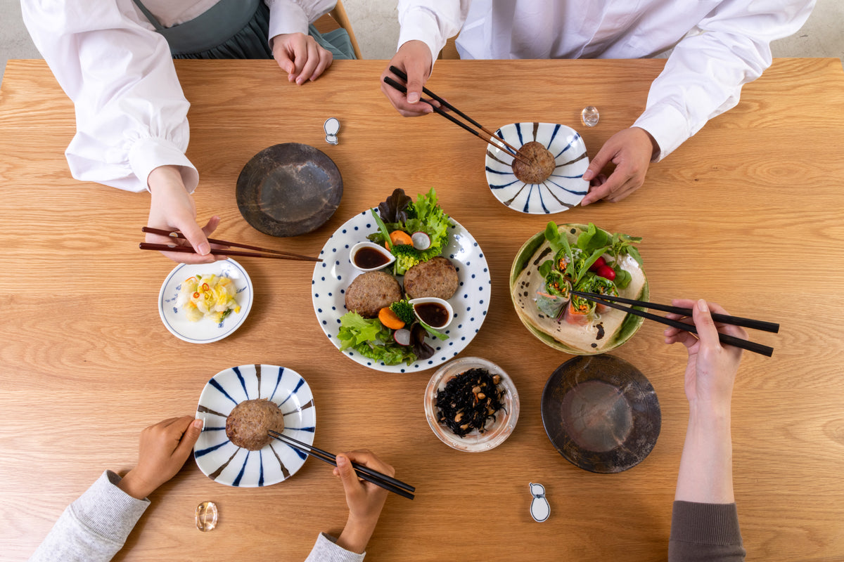 はし置き 豆ガラス(金糸/銀糸)