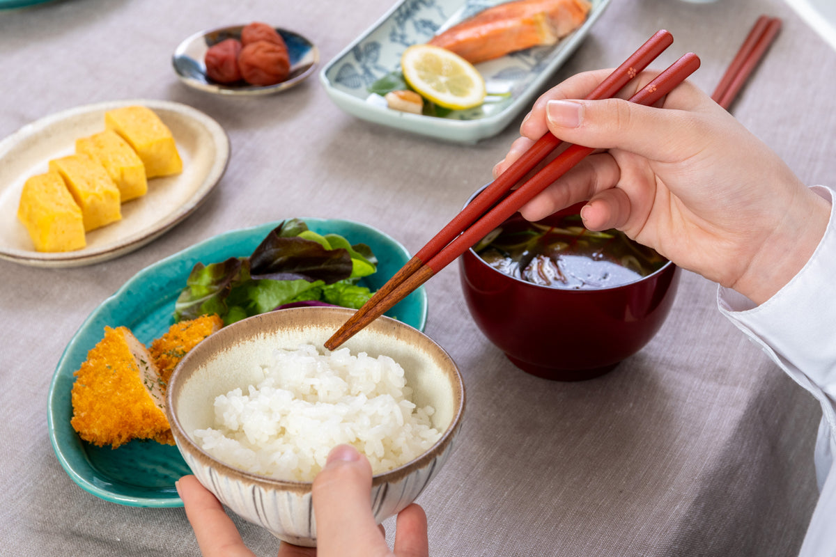 五角乾漆 梅(ごかくかんしつ) 20~24cm 【若狭塗箸】