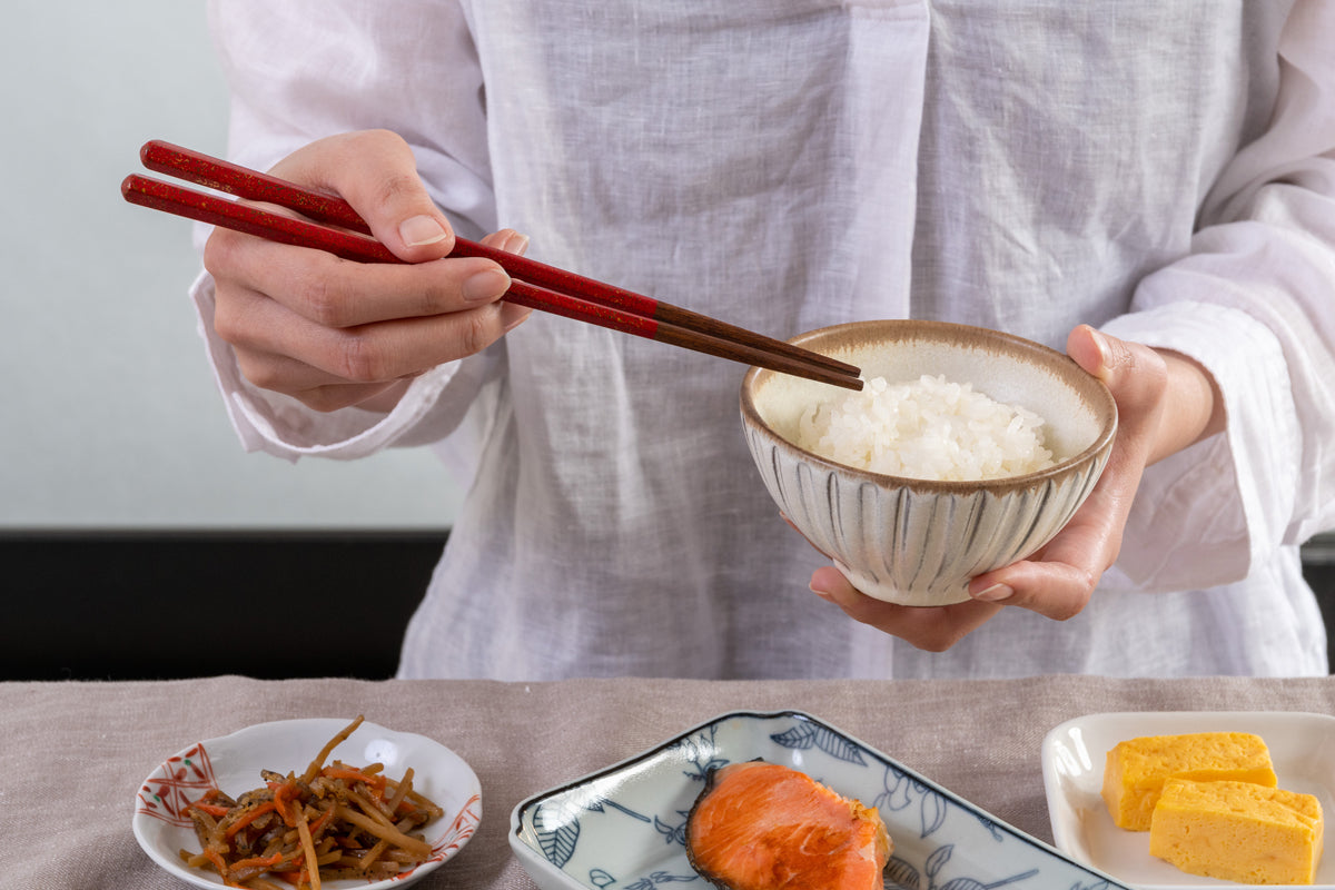 六角塗分タタキ(ろっかくぬりわけたたき) 21~23cm 【若狭塗箸】