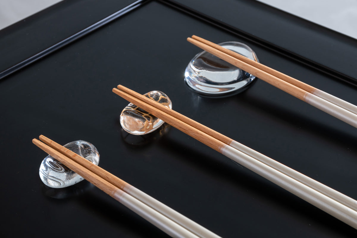 はし置き 豆ガラス(金糸/銀糸)