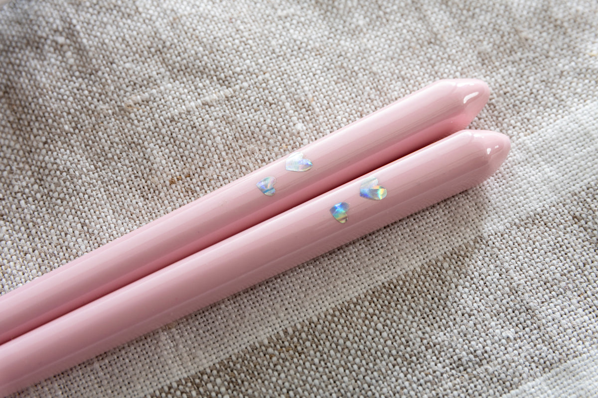 ツインハート子供箸 14~19cm 【若狭塗箸】