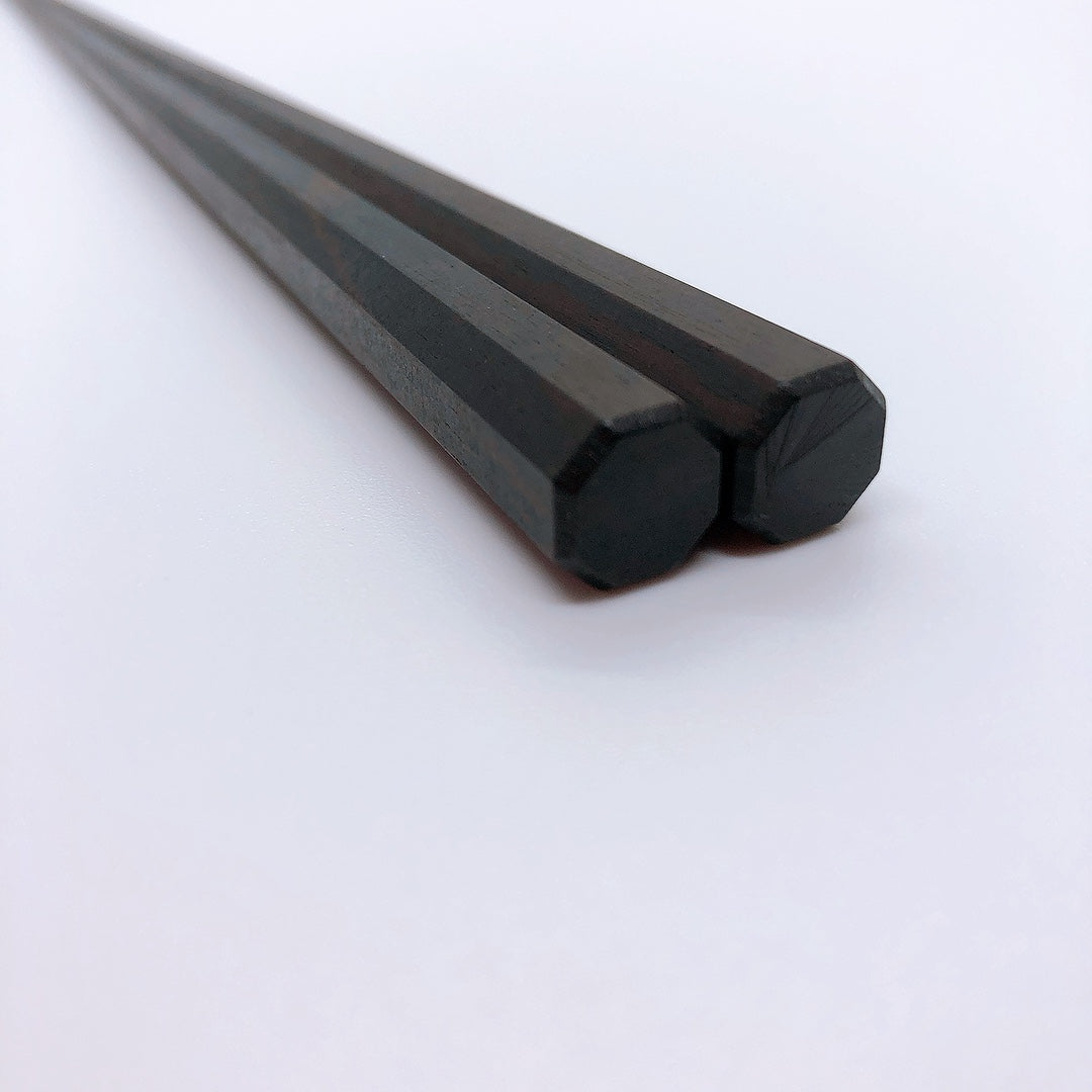 匠 黒檀八角(こくたんはちかく) 23~24cm 【若狭塗箸】