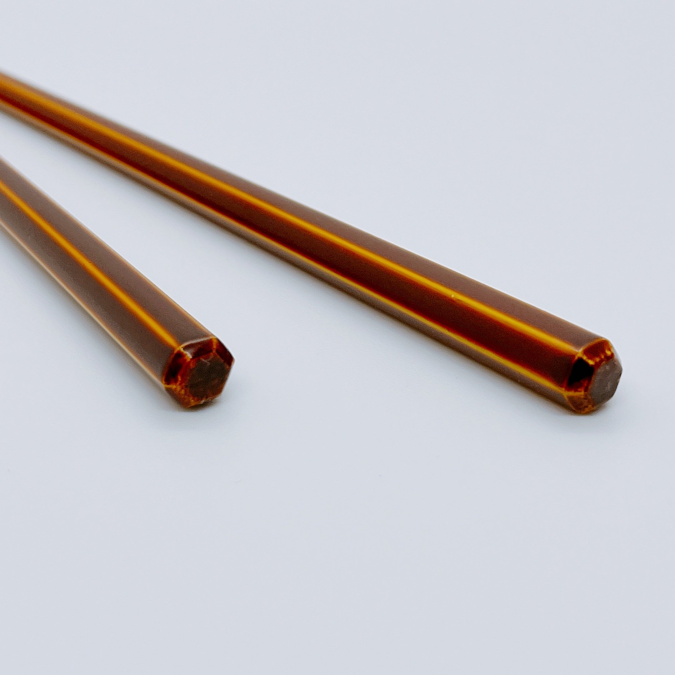 琥珀(こはく)六角 22~24cm 【若狭塗箸】