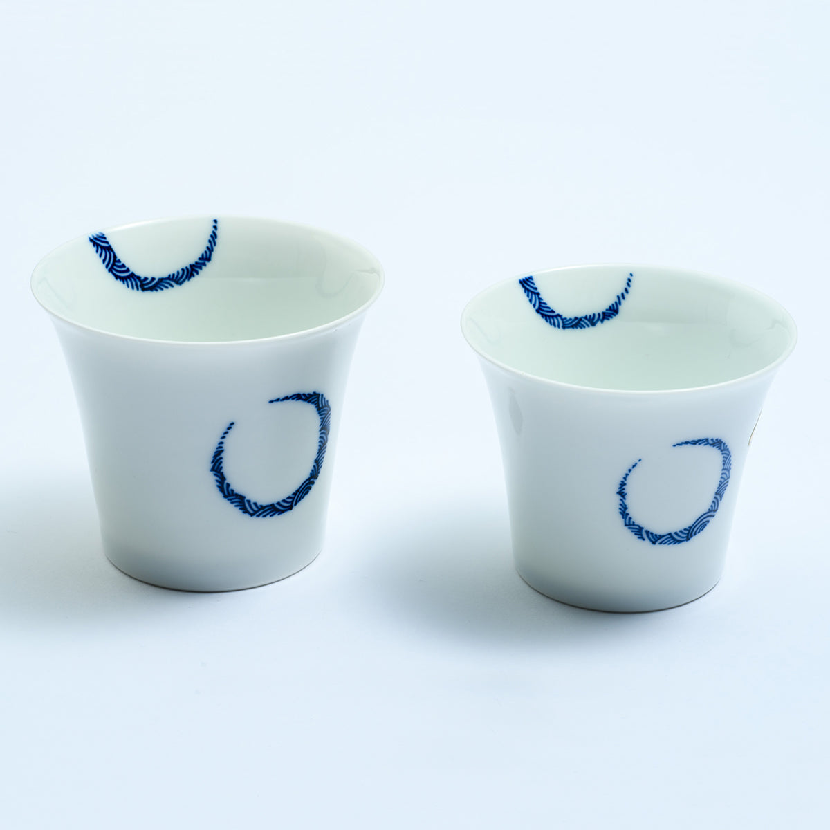 三川内焼 反杯 日月(小)(みかわちやき そりさかずき にちげつ)