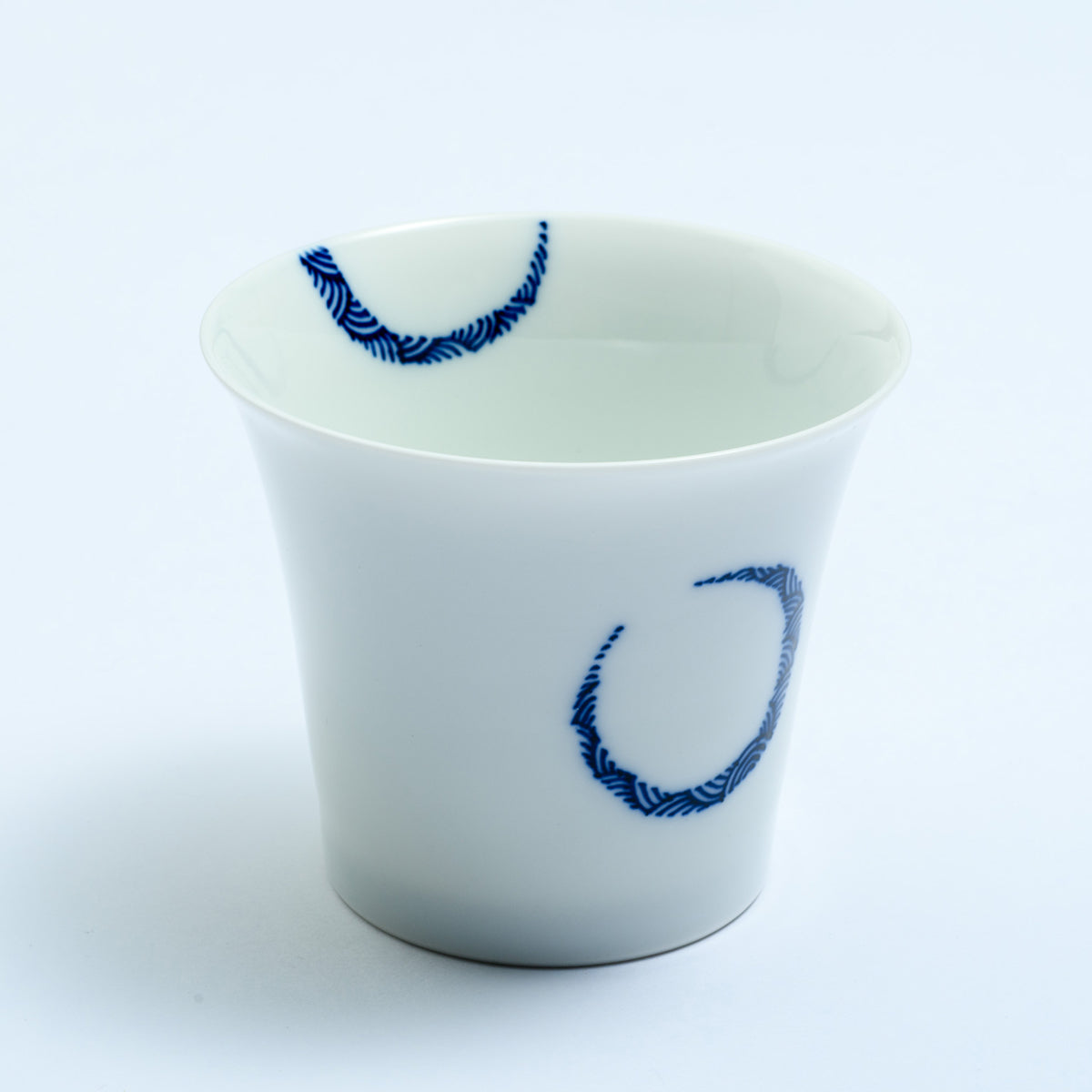 三川内焼 反杯 日月(大)(みかわちやき そりさかずき にちげつ)