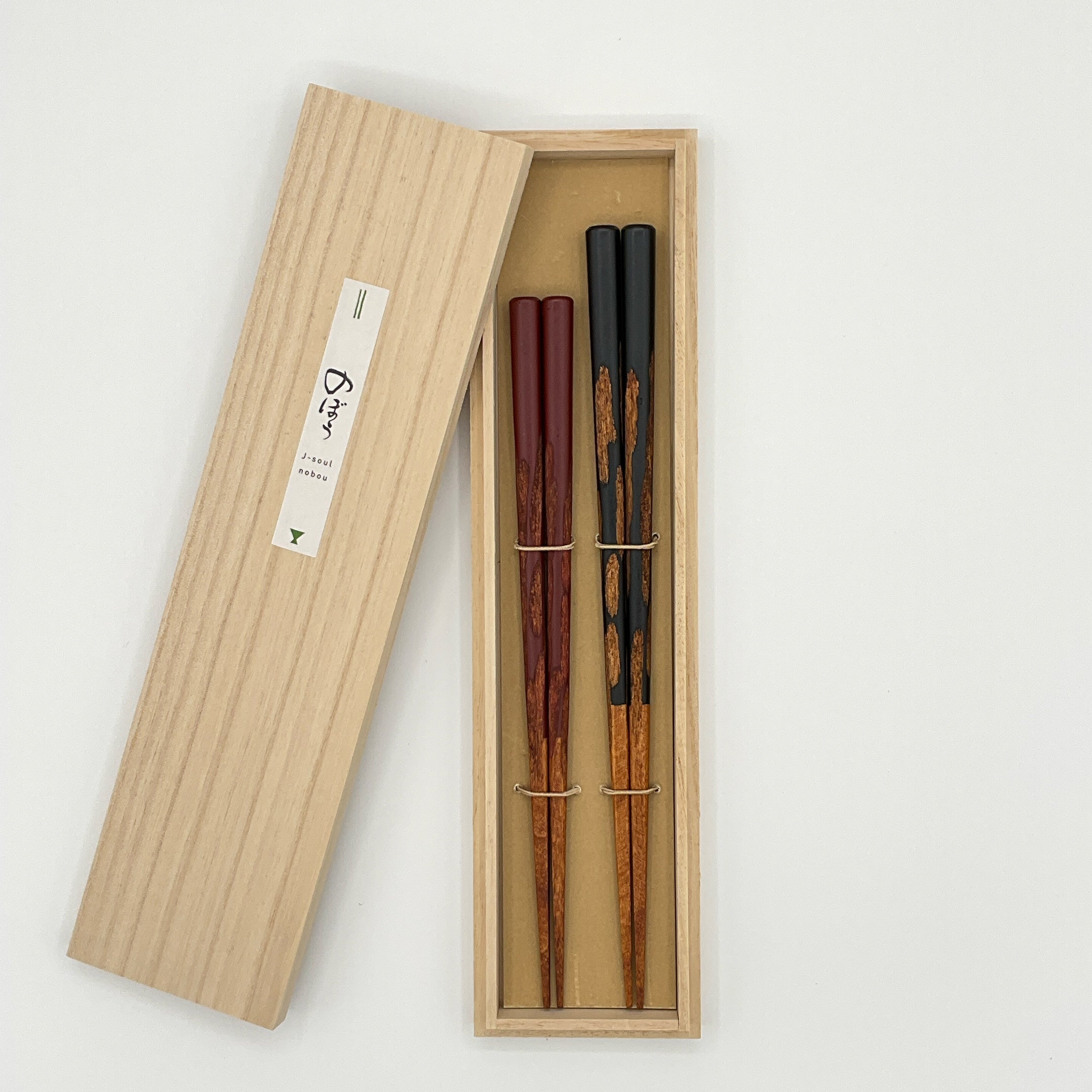 ペア・夫婦箸ギフト用 古木桐箱セット