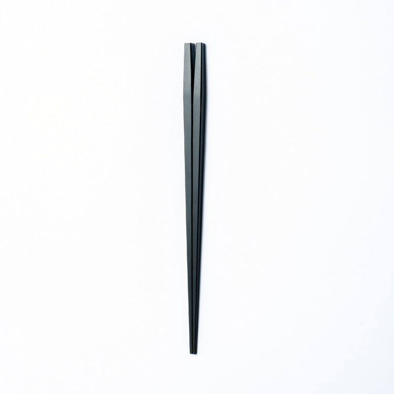 黒燿四角（こくようしかく） 20～24.5cm 専用箸置き・専用ボックス付き